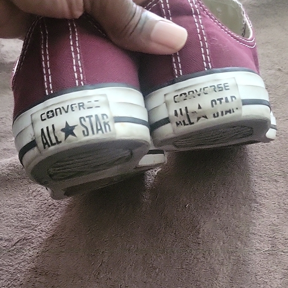Converse All Star Maroon Canvas Shoes - Picture 4 of 5